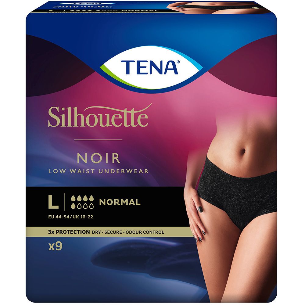 TENA Silhouette Normal Noir L Inkontinenz Pants