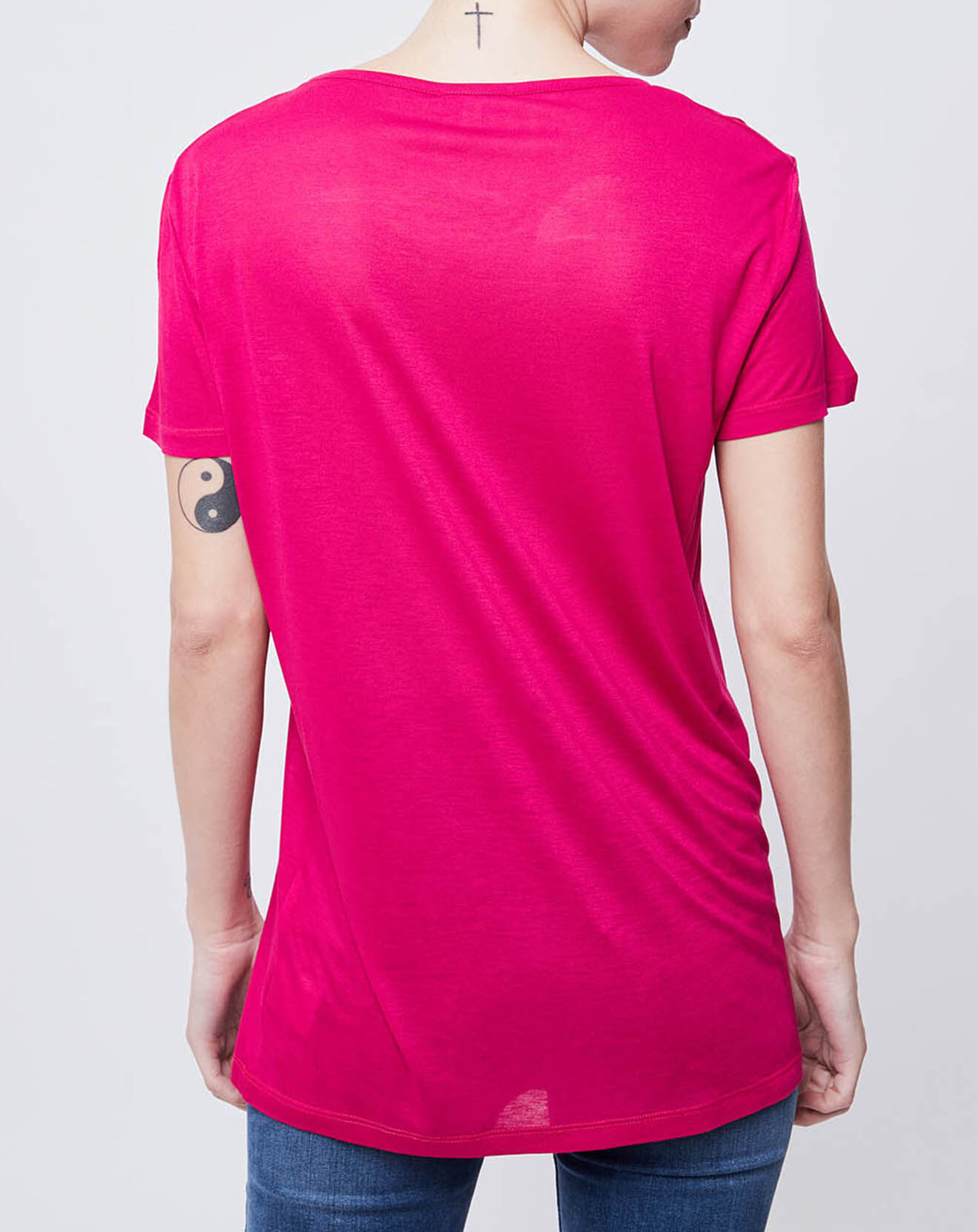 John Galliano T-Shirt imprimé rose/multicolore