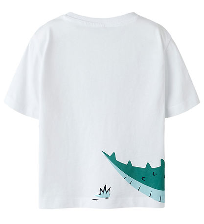 Name It T-shirts - NmmHelge - 3er-Pack - Lucent White/W Aquatic/
