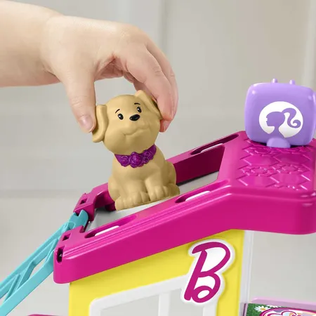 Fisher-Price Little People Barbie Tierstation Spielset mit 3 Figuren