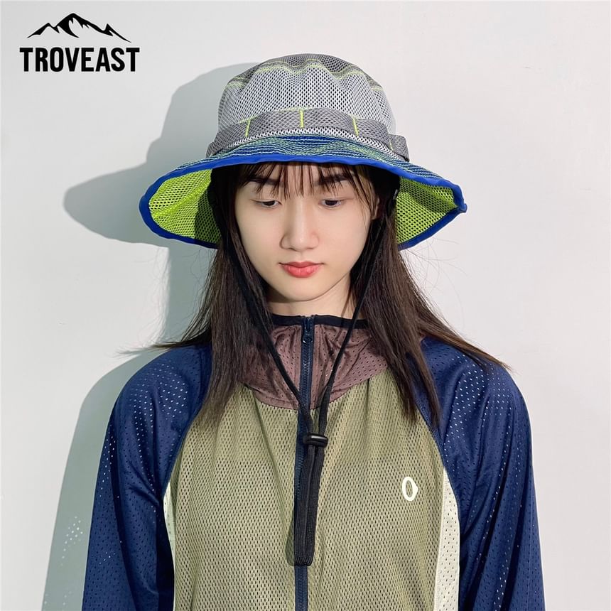 Trovelst - Lichtgewicht Color Block Bucket Hat