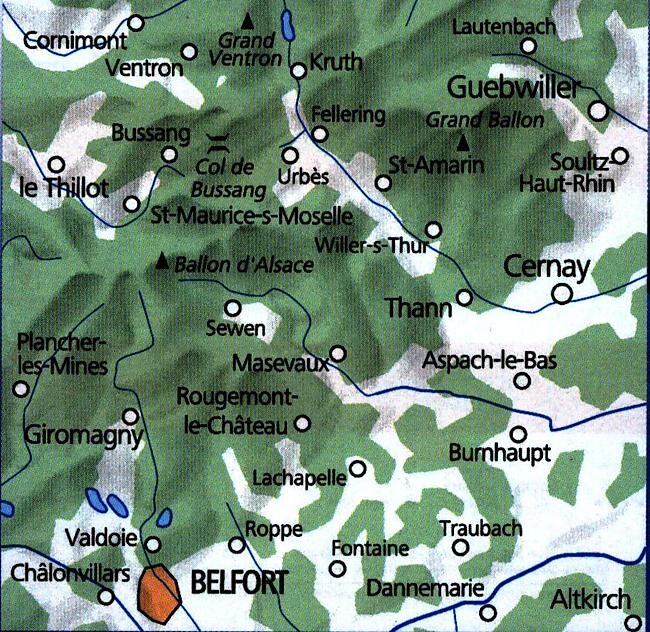 KUMMERLY - 3 VOSGES BALLON ALSACE ECHELLE 1 35 000