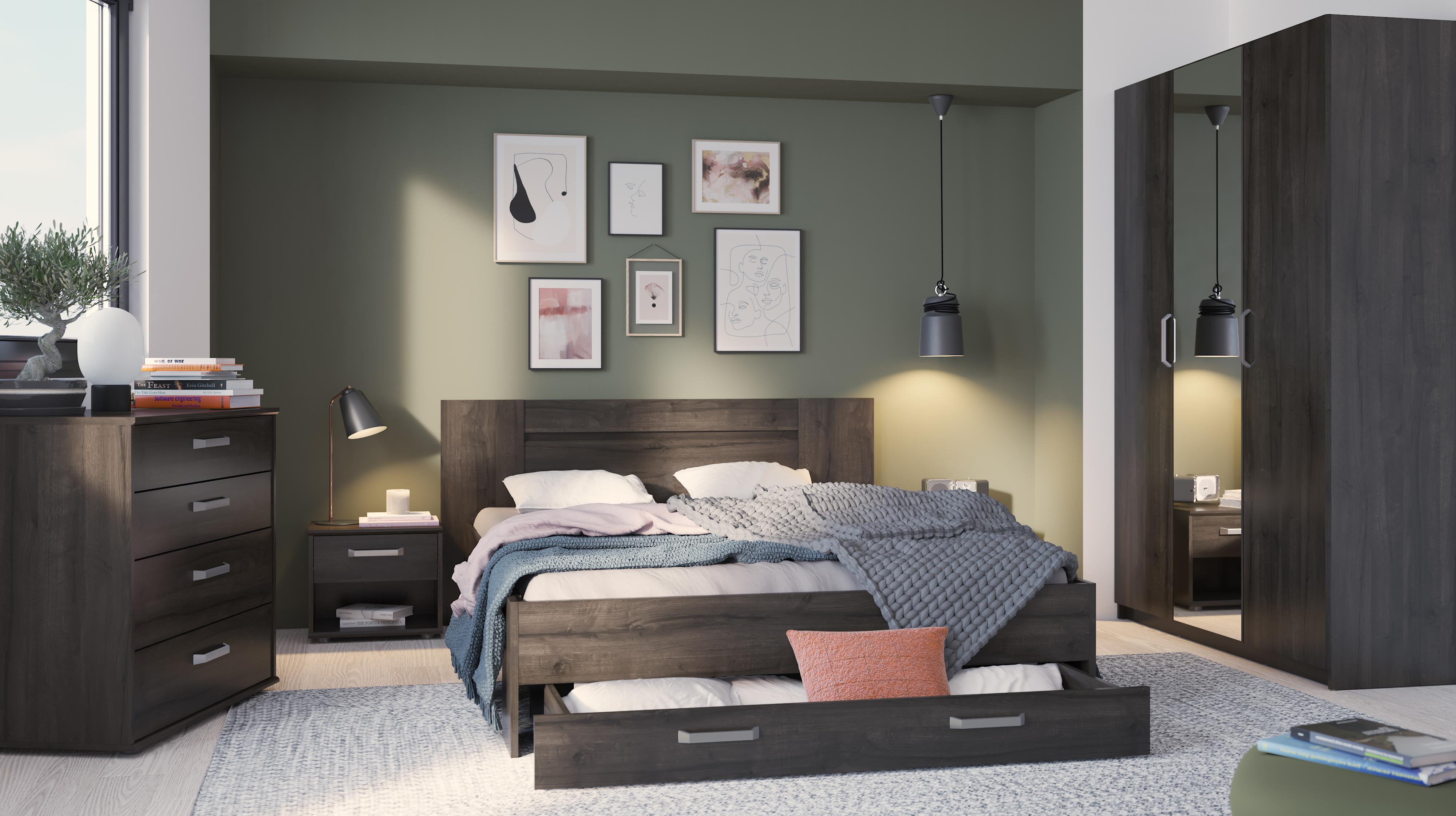 ARMOIRE 3 PORTES 1 MIROIR RICHMOND CHENE WATERFORD