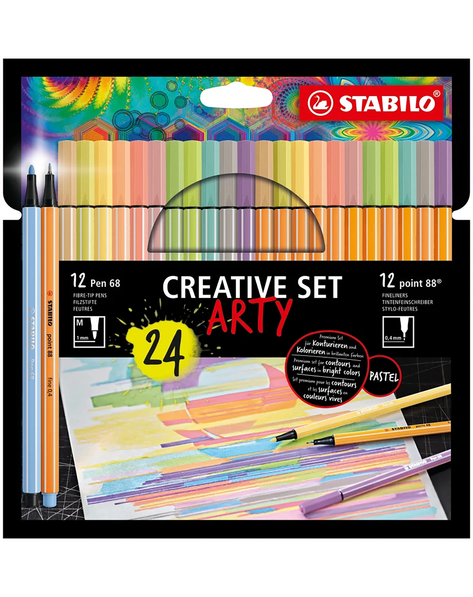 Creative-Set STABILO® ARTY mit 24 Farben