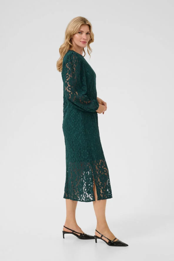 Cream CREbana LS Dress Sea moss