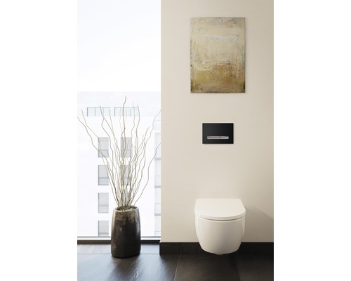 GEBERIT wandclosetset iCon, randloos, glanzend wit met toiletzitting CG05040000