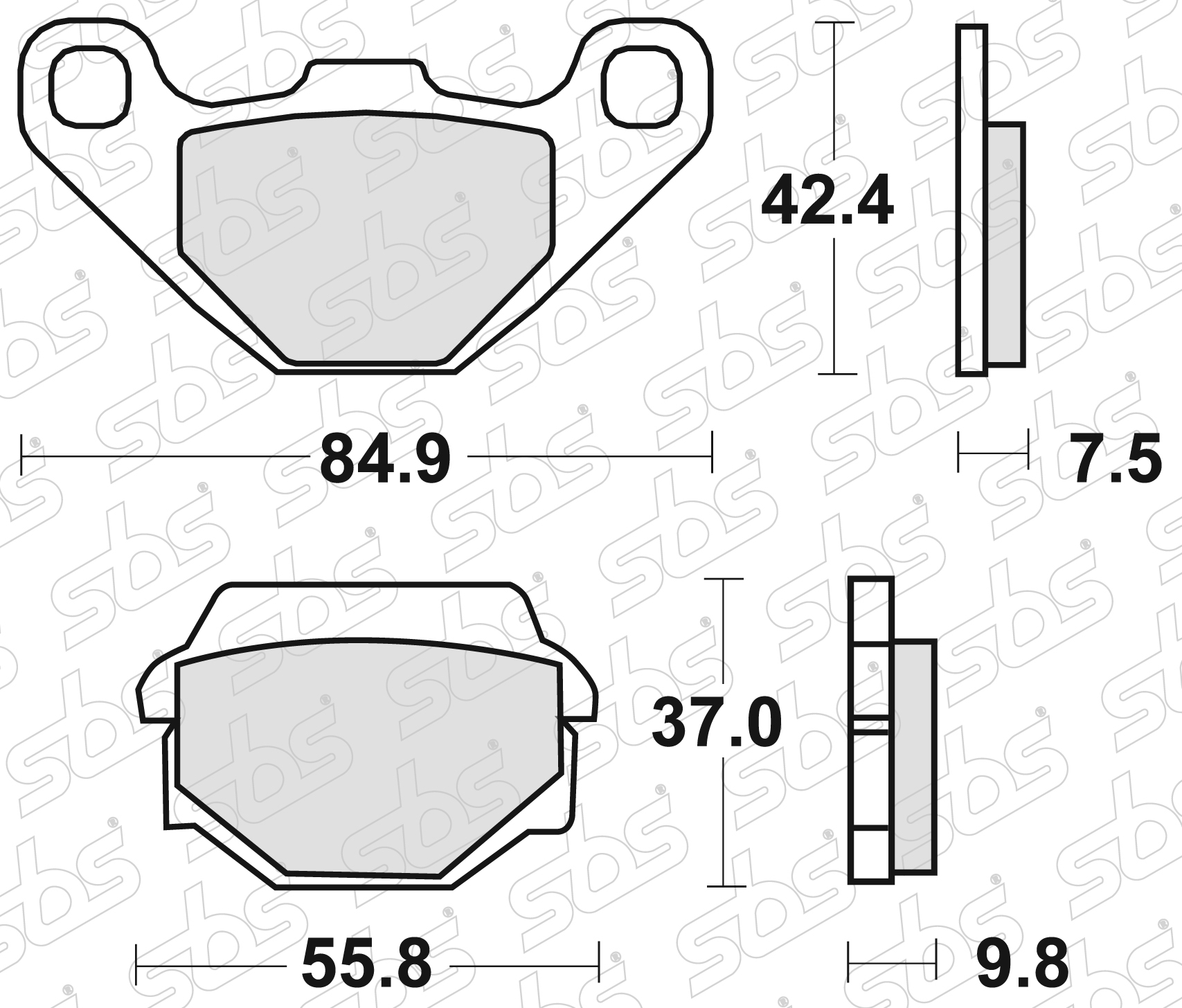 SBS - Plaquettes de frein 586 SI