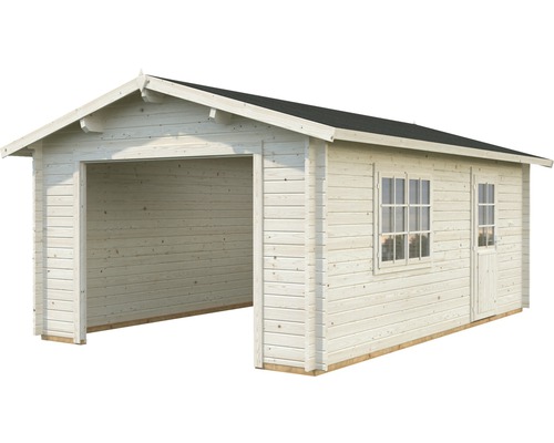 Enkele garage Palmako Roger 19,0 m² zonder deur 360 x 550 cm gegrond