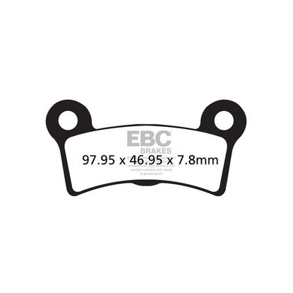 Plaquettes de freins EBC Sinter Métal Fritté Arrière