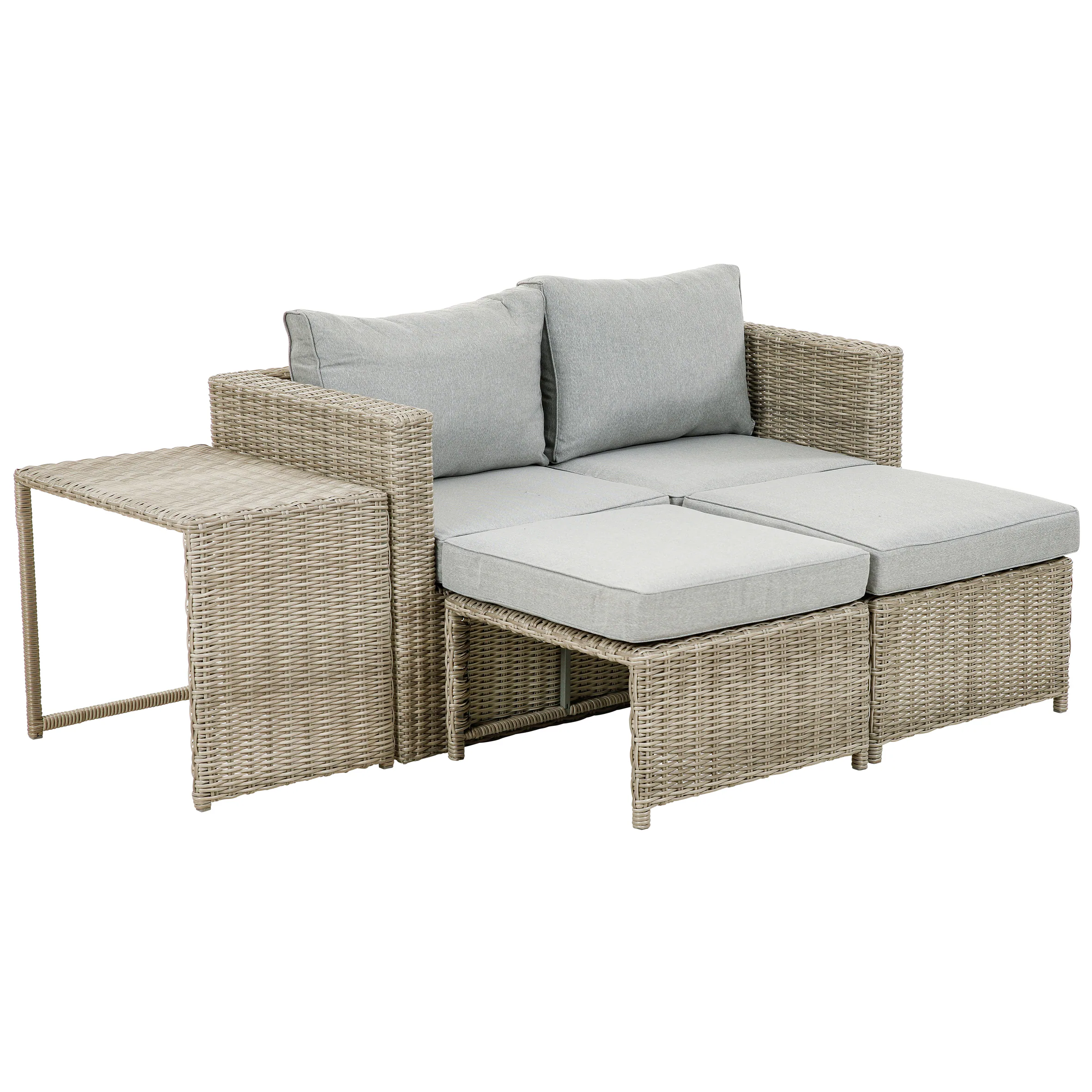 greemotion Outdoor Lounge Polyrattan - Set Olea MINI