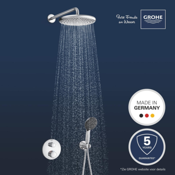 Grohe Precision Thermostat Perfect inbouw douchesysteem met  Vitalio Comfort 250 hoofddouche rond Chroom