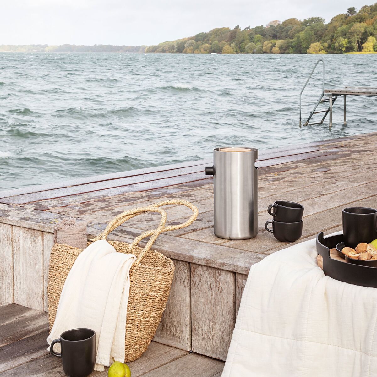 Nordic Kitchen pumpetermos 1,8 liter, steel