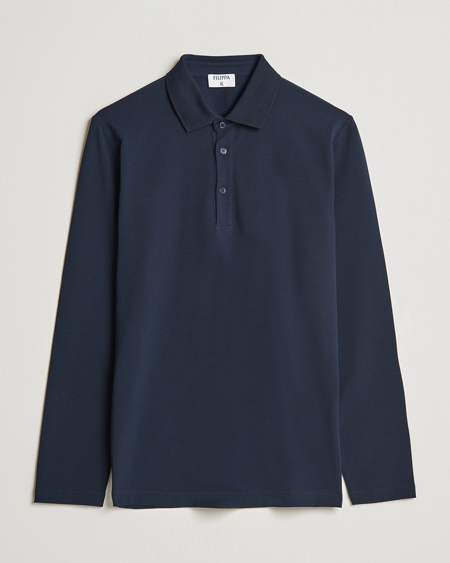 Filippa K Luke Lycra Poloshirt Navy