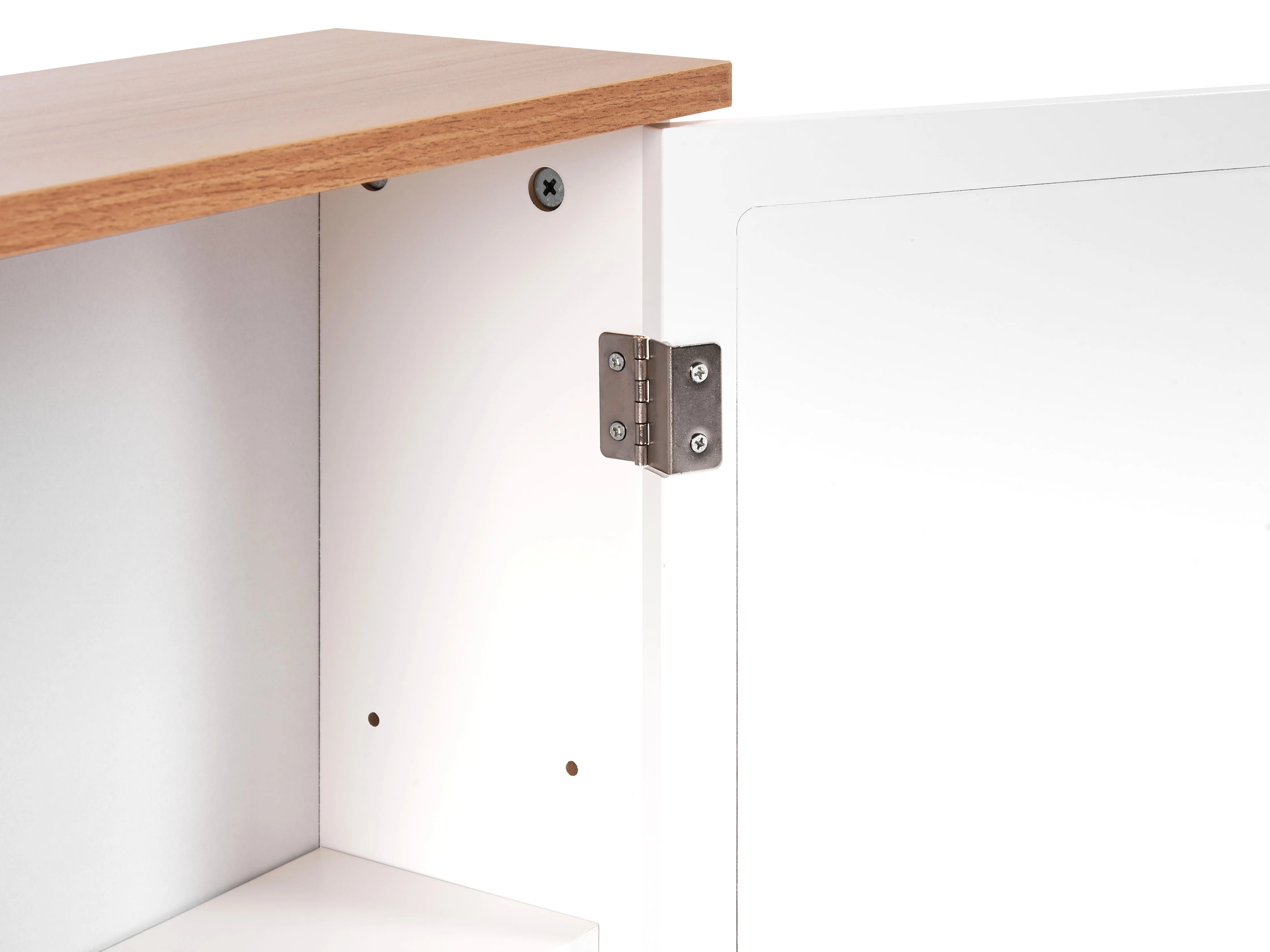 Badkamer wandkast met spiegel ALAMOS 65 cm 60 cm Wit