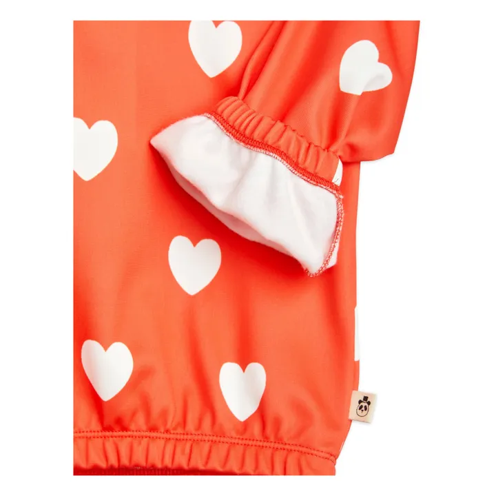 Mini Rodini Hoodie Cœur Matière Recyclée | Rouge