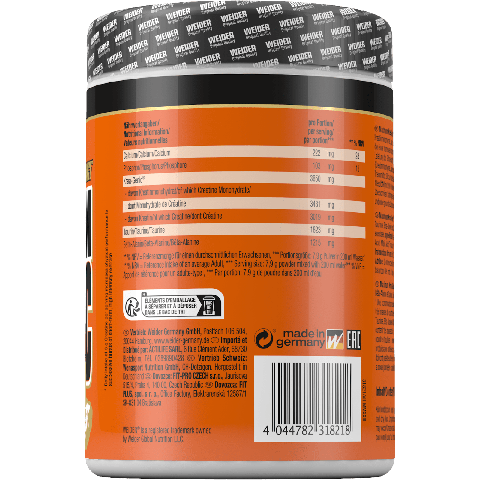 Maximum Krea-Genic Powder (554g)