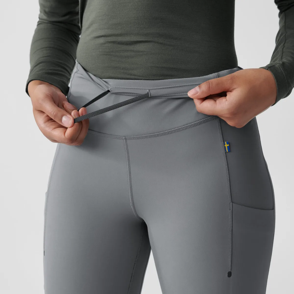 Fjällräven Women's Abisko Värm Trekking Tights Deep Patina-Iron Grey
