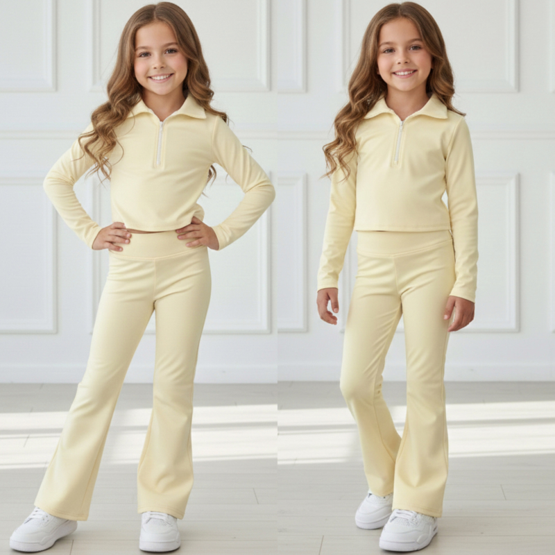Sunny days zip set - geel