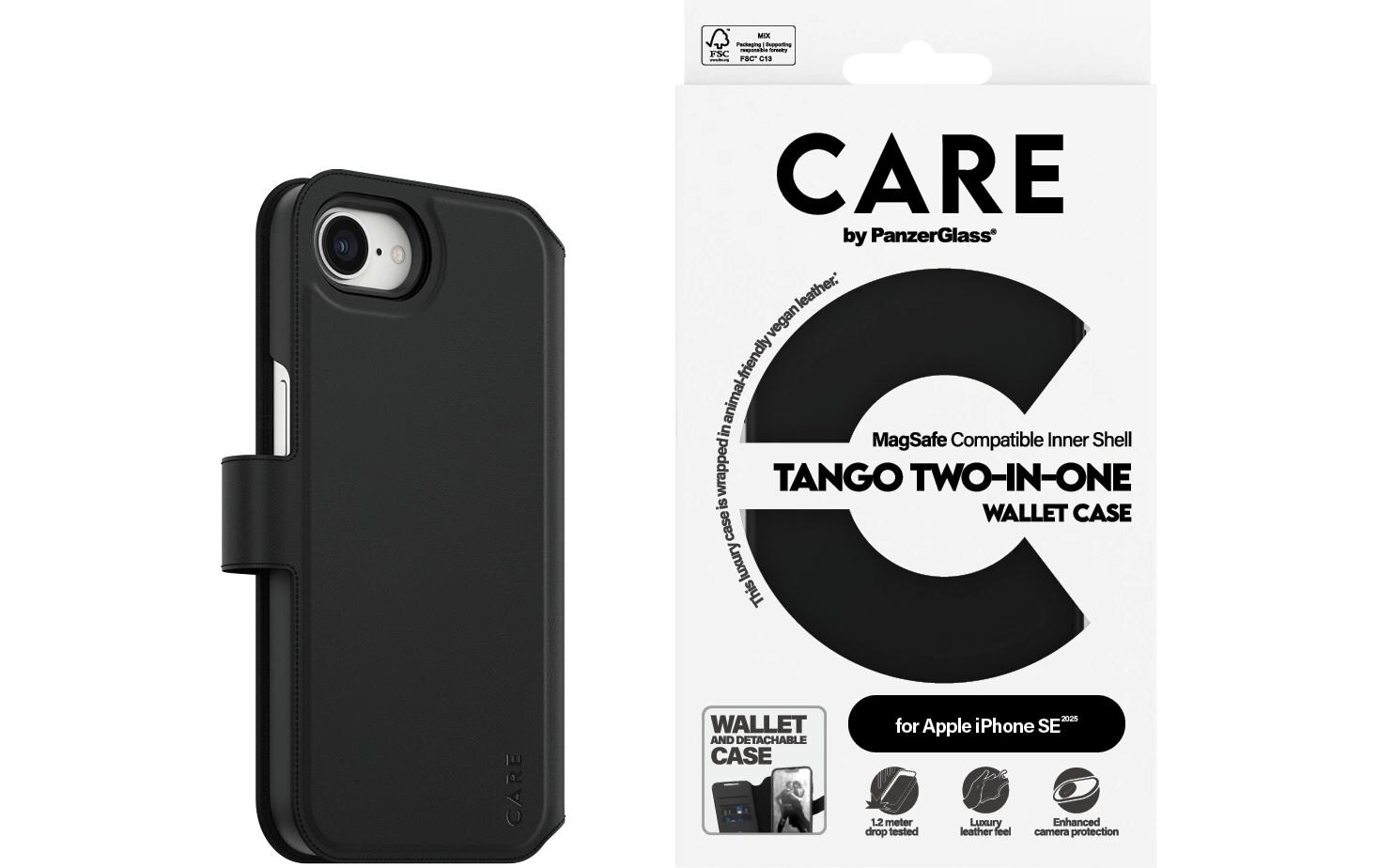 by PanzerGlass 2in1 Tango iPhone 16eZwei-in-Eins-Portemonnaie Hülle