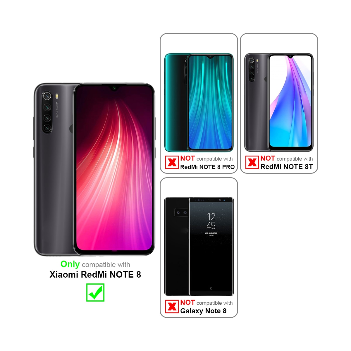 Xiaomi RedMi NOTE 8 3x Skjermbeskytter Skärmskydd