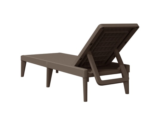 VIDAXL - Bain de soleil Chaise longue marron 186x60x29 cm pp