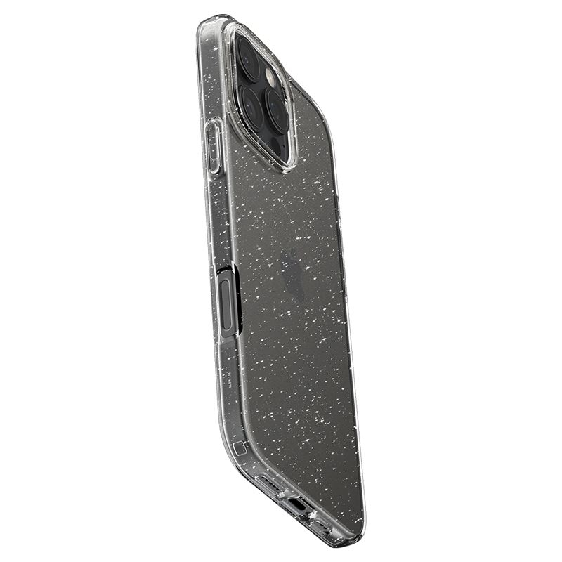 iPhone 16 Pro Max Liquid Crystal Glitter Case Gummi Hülle (ACS07985) - Crystal Quartz