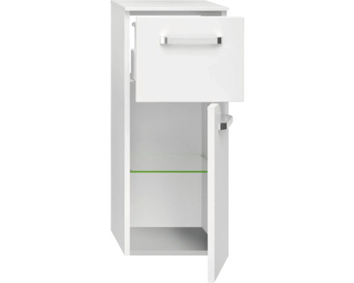 Pelipal xpressline 4010 badkamermeubelset, BxHxD 144 x 200 x 45 cm, hoogglans witte fronten, met witte keramische wastafel, 4010.0800112090
