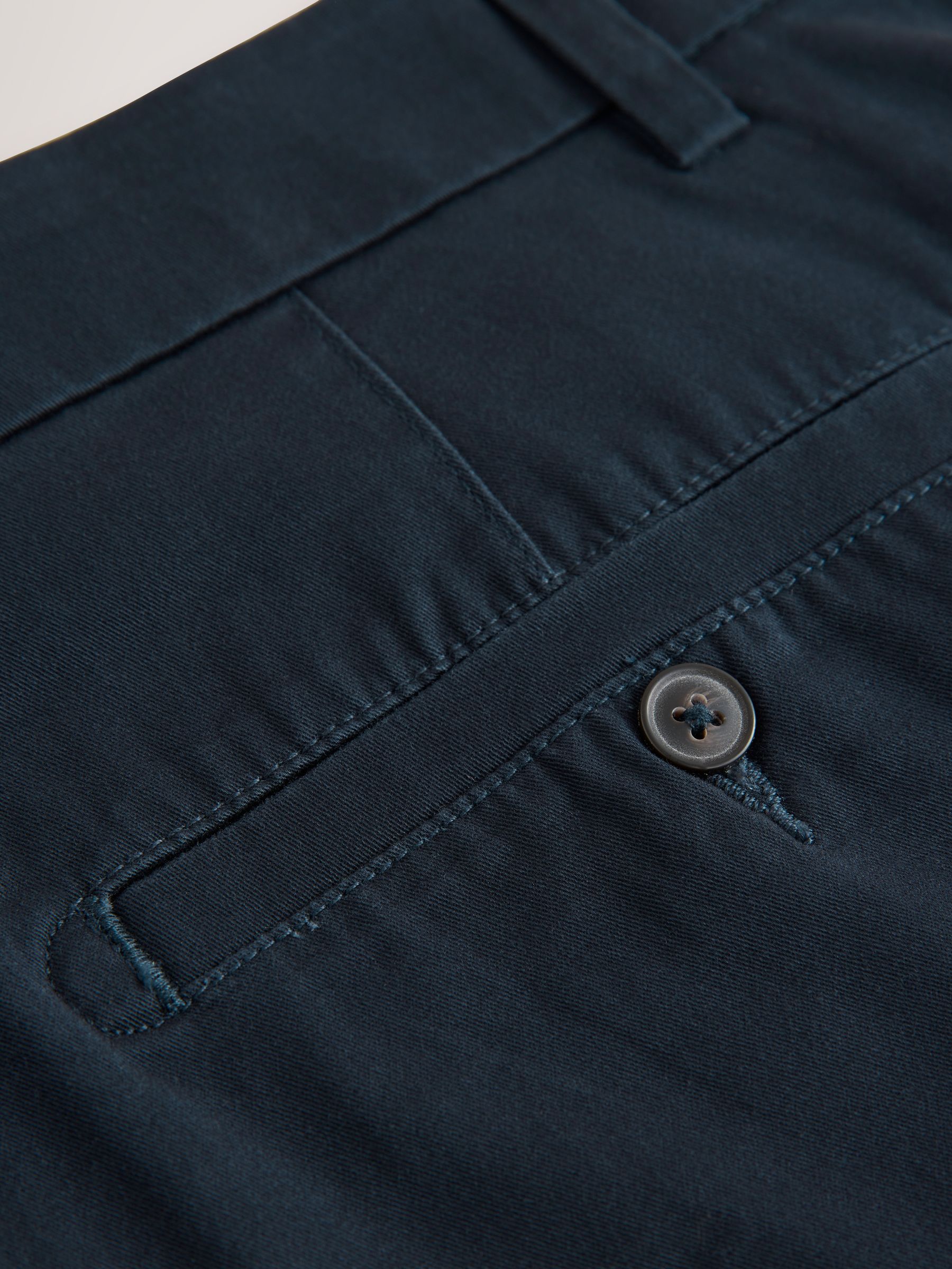 Zwart/marineblauw - Straight fit - Set van 2 chinoshorts met stretch