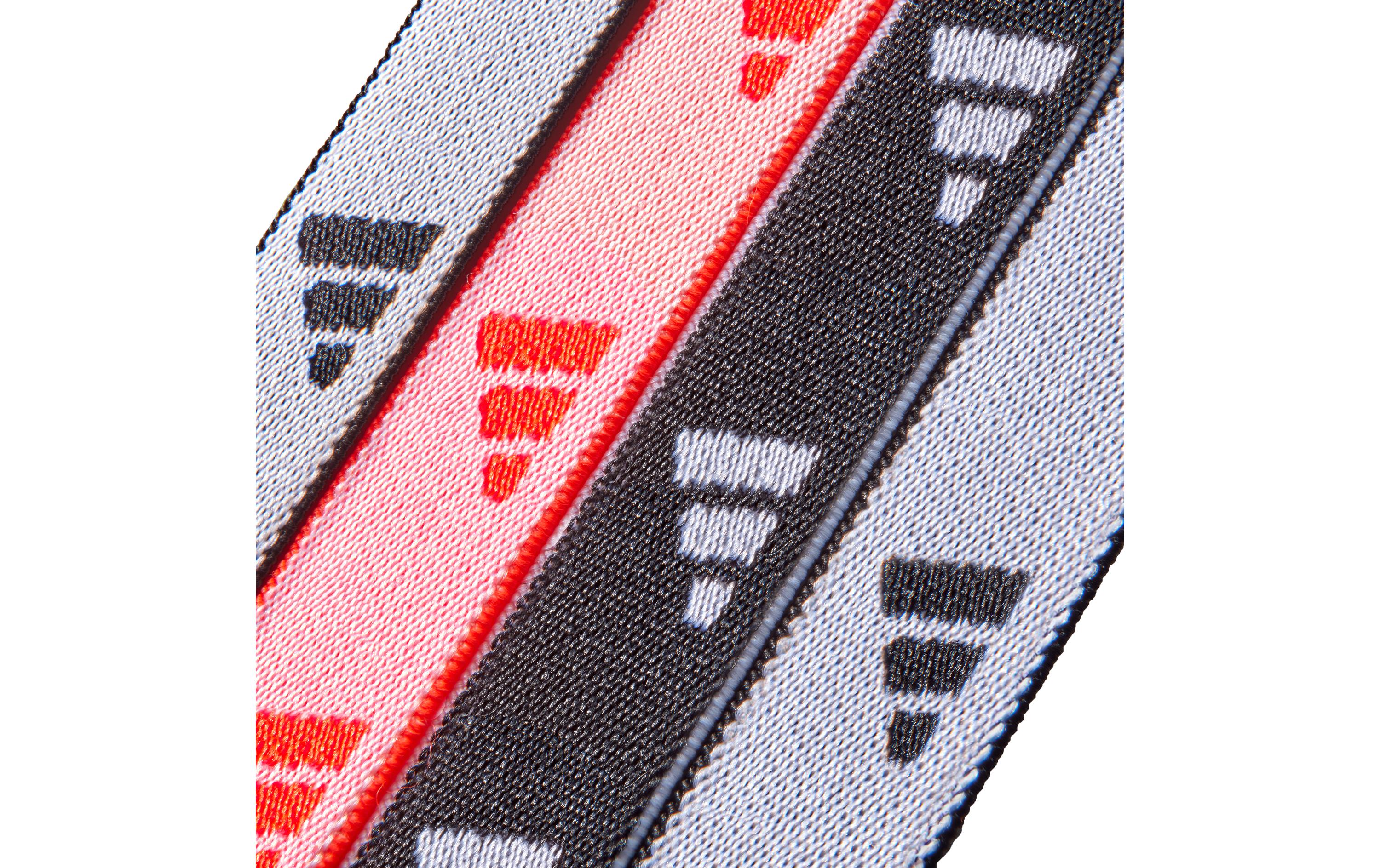 Hair Ties Schwarz, Weiss, Solar RotPackung mit 4 Bändern