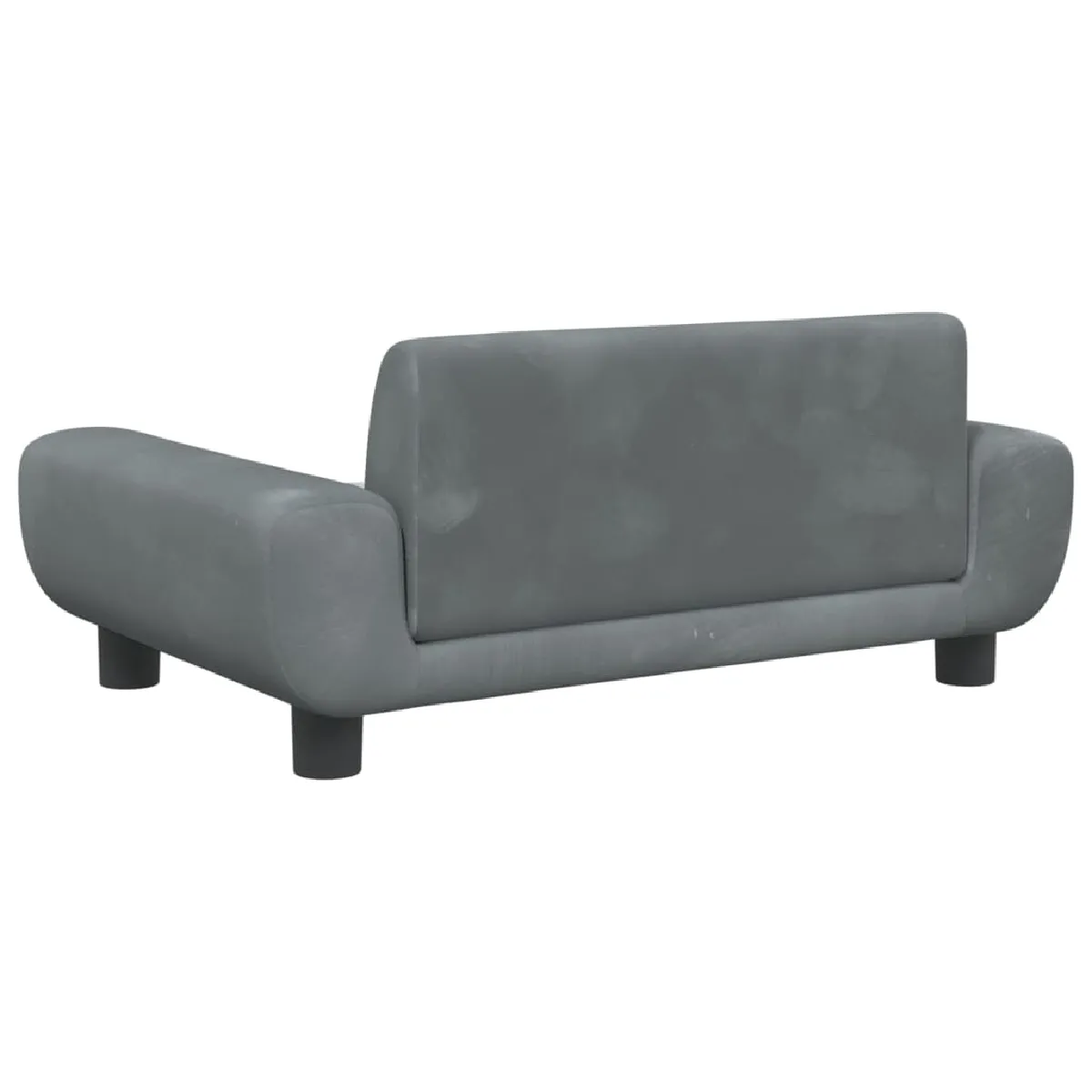 vidaXL Canapé pour enfants gris foncé 70x45x33 cm velours