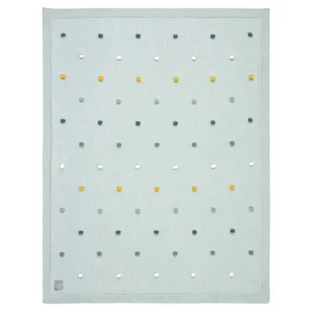 Lässig Baby-Strickdecke GOTS Dots Mint
