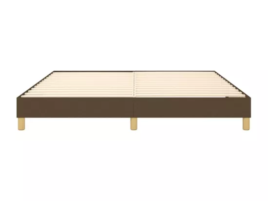 Sommier à lattes de lit Marron foncé 160x200 cm Tissu