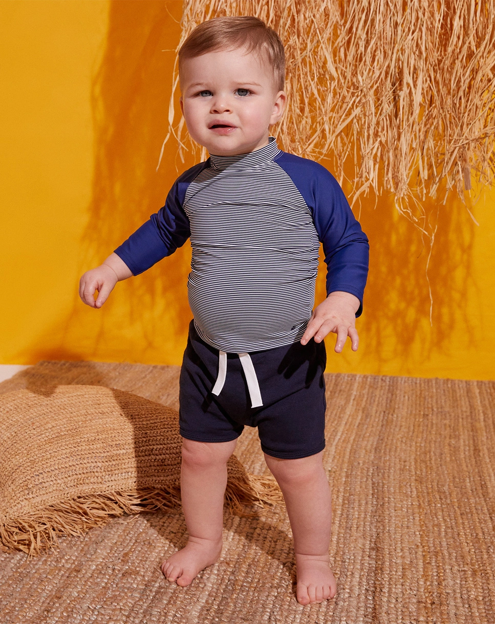 Langarm-Badeshirt BABY-PROTECT in medieval/marshmallow