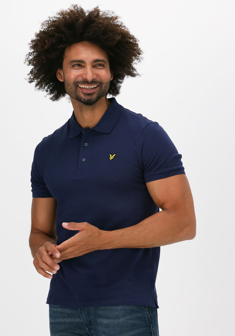 LYLE & SCOTT blauwe lyle & scott polo plain polo shirt