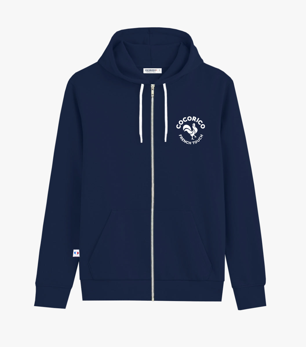Sweat zippé Femme Marine - Coq Français
