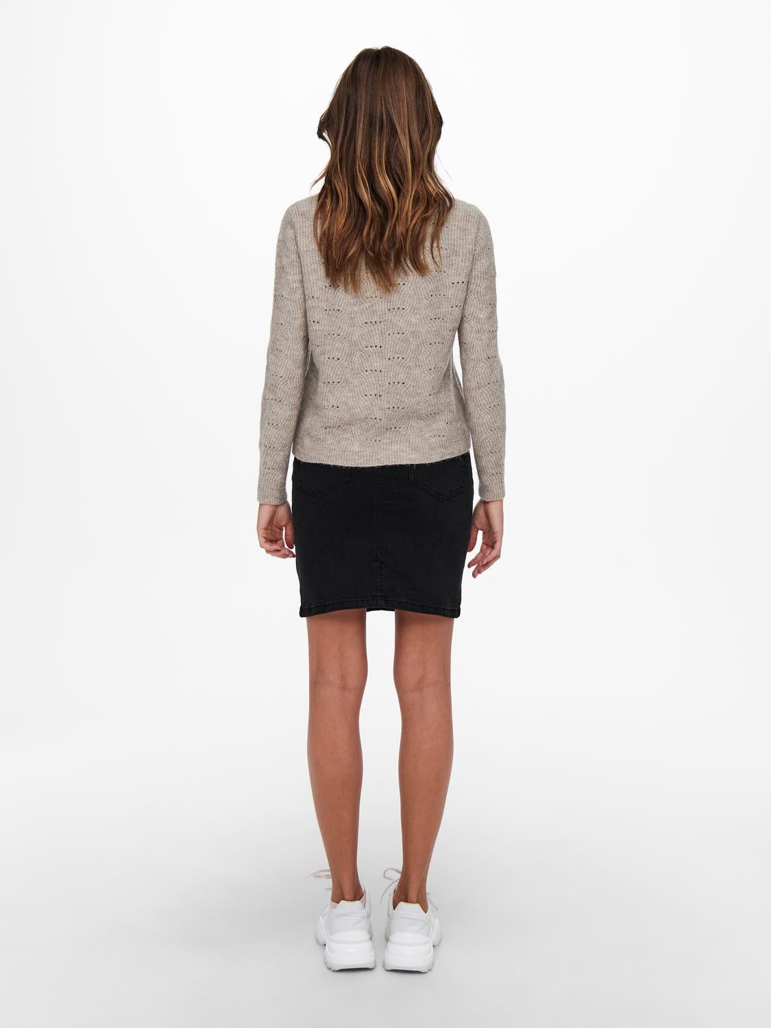 ONLLOLLI Strickpullover Taupe Gray