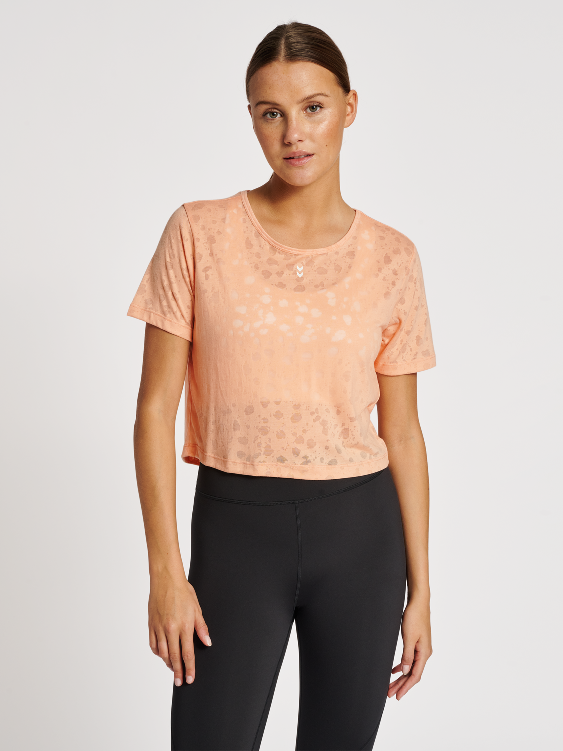 hmlMT IRIS BURNOUT CROP T-SHIRT