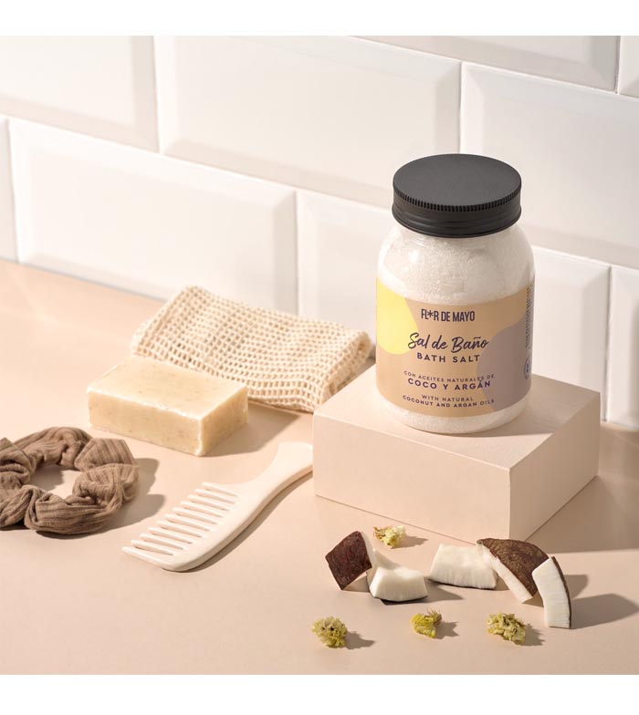 Flor de Mayo - Sal de banho - Coco e Argan