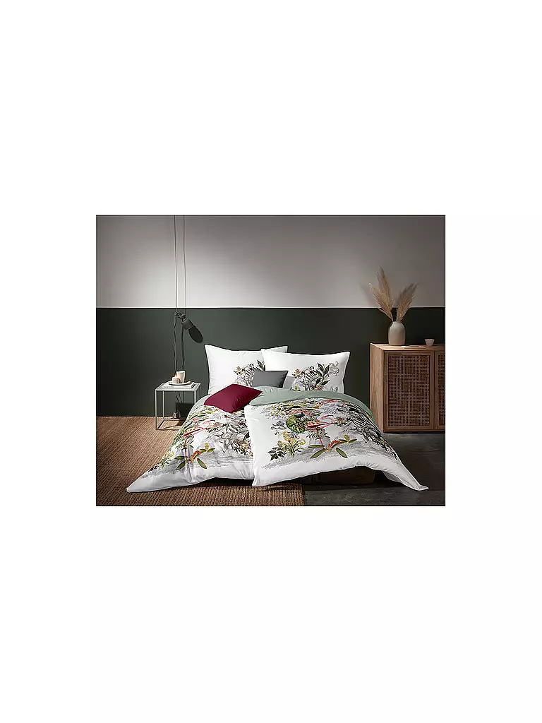 FLEURESSE Satin Bettwäsche BED ART  70x90cm / 140x200cm Pistazie  hellgrün