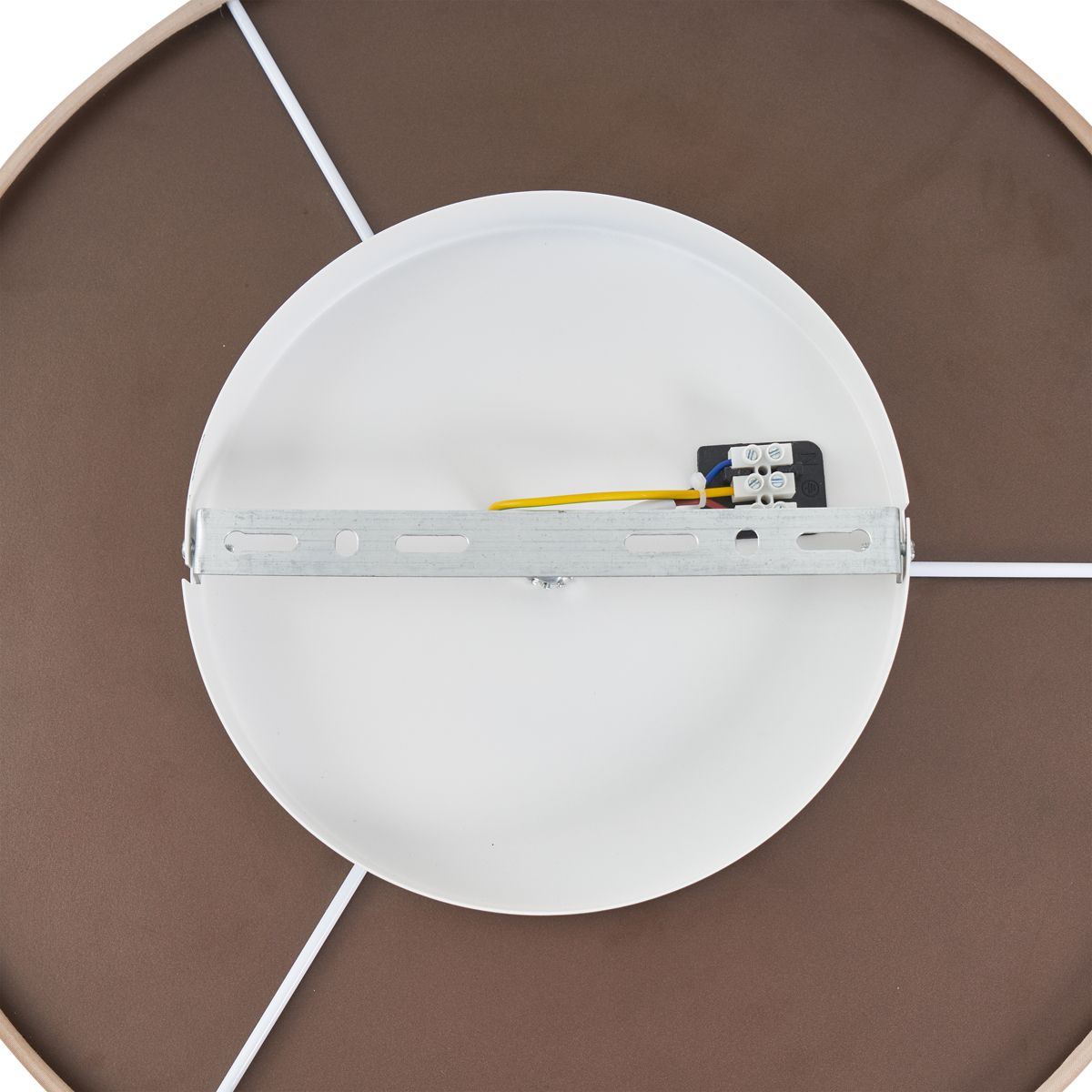 Moderne plafondlamp beige stof incl. LED 3-staps dimbaar - Bredow