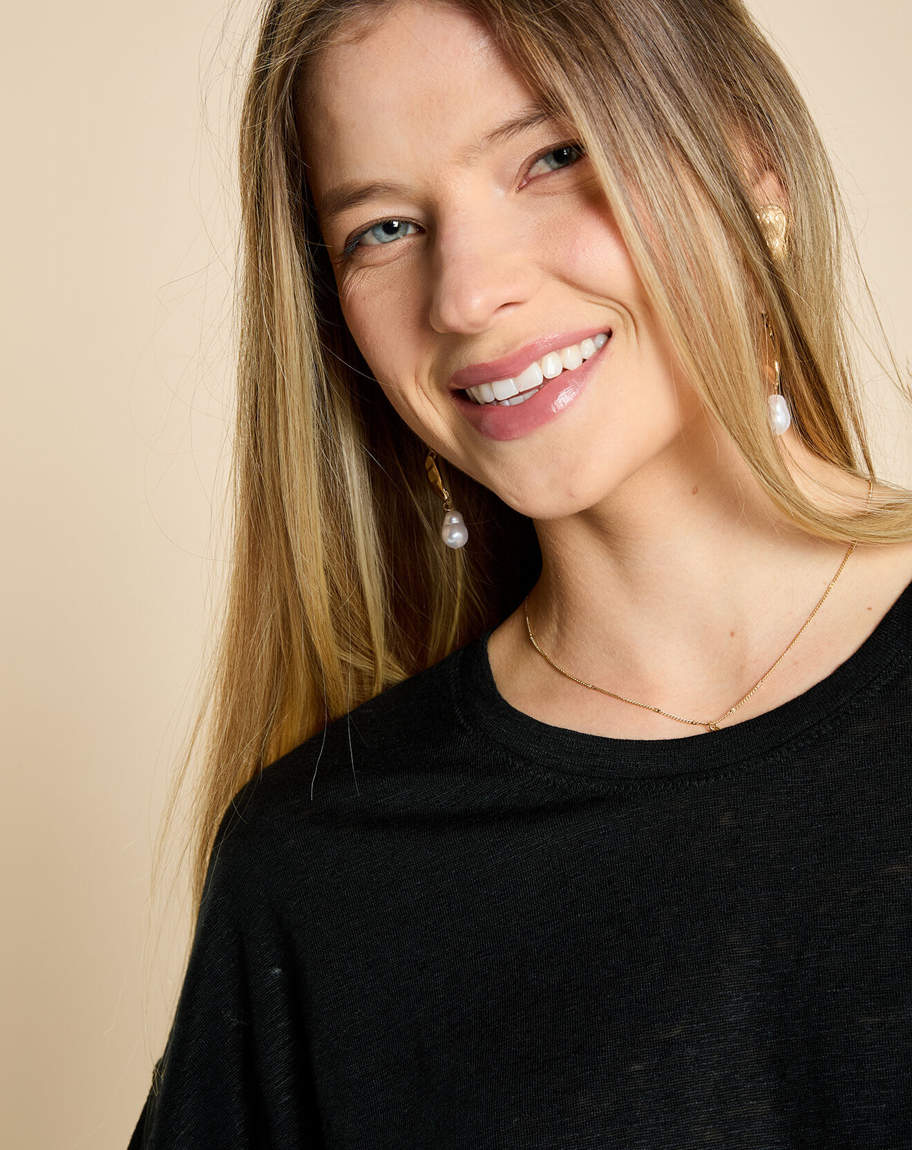 Harris Wilson T-Shirt 100% Lin Idaline noir