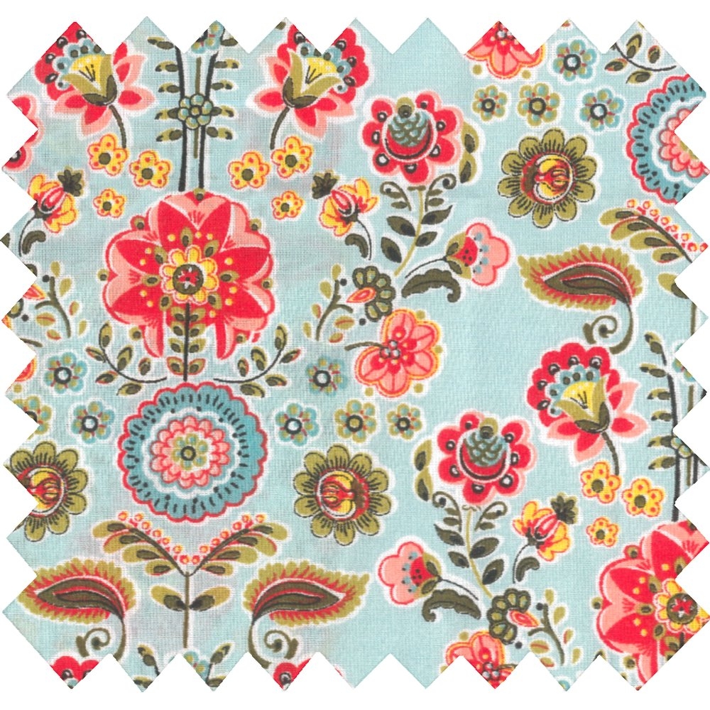 Coupon Tissu 50 Cm Corolle