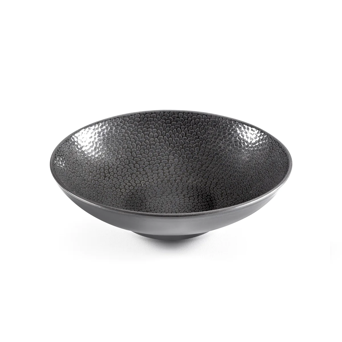 Stone Gris - Assiette salade et pâtes 19 cm (lot de 6) Médard de Nobla