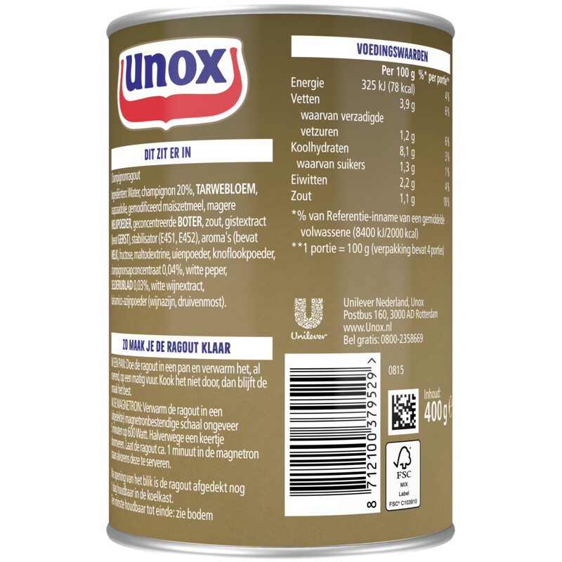 Unox Ragout champignon