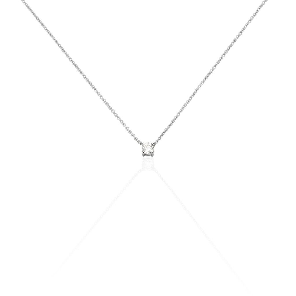Collier Aphrodite Or Blanc Diamant