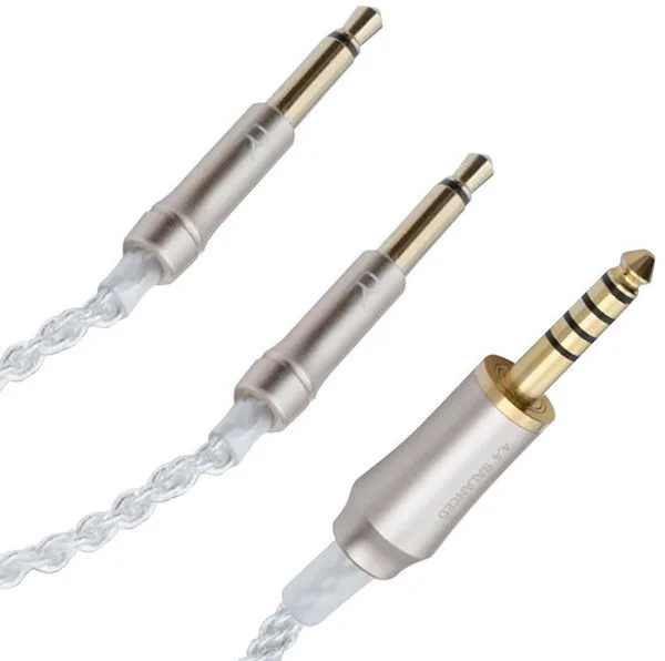Meze câble Premium Cuivre Argent Balanced 4.4 mm (1,2 m) Câbles casques