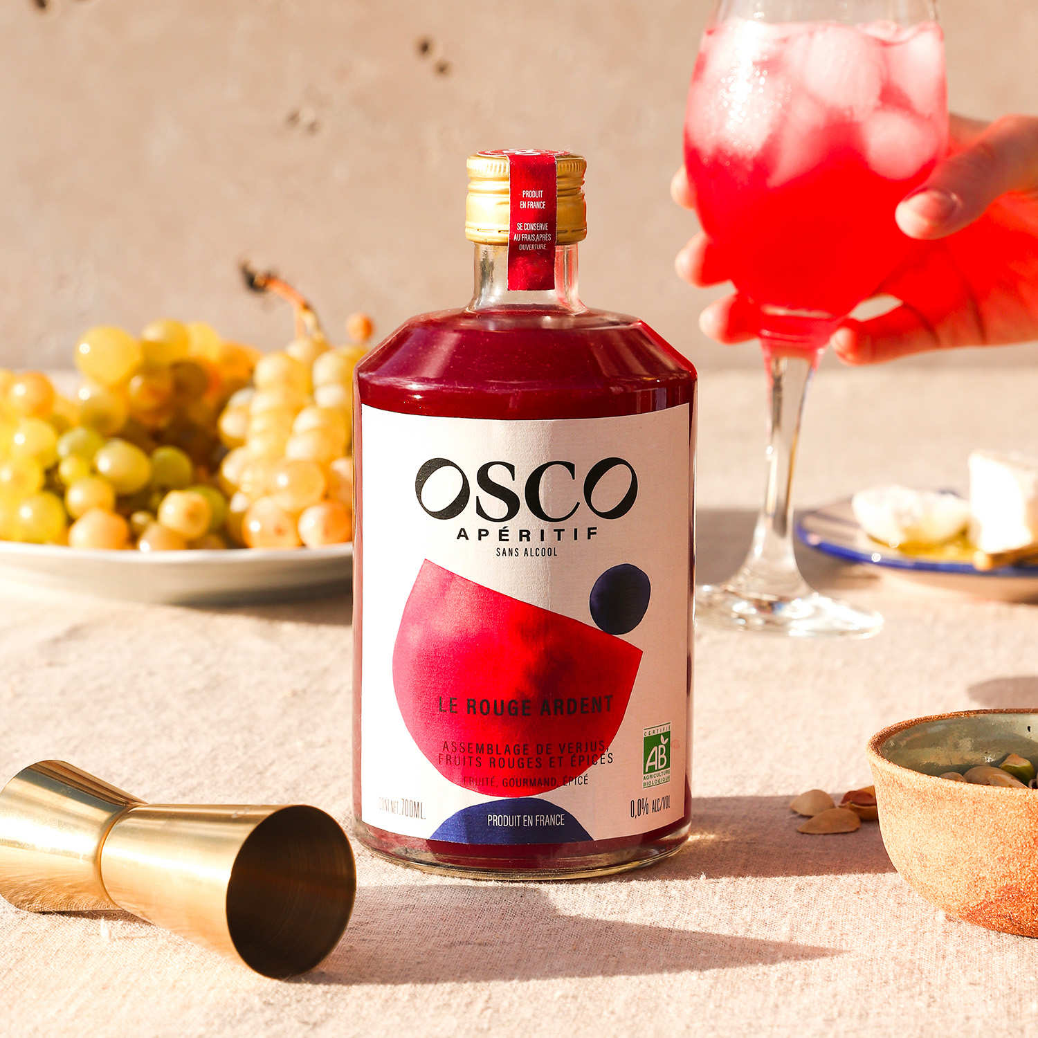 Osco Le Rouge Ardent - Base pour cocktails sans alcool bio