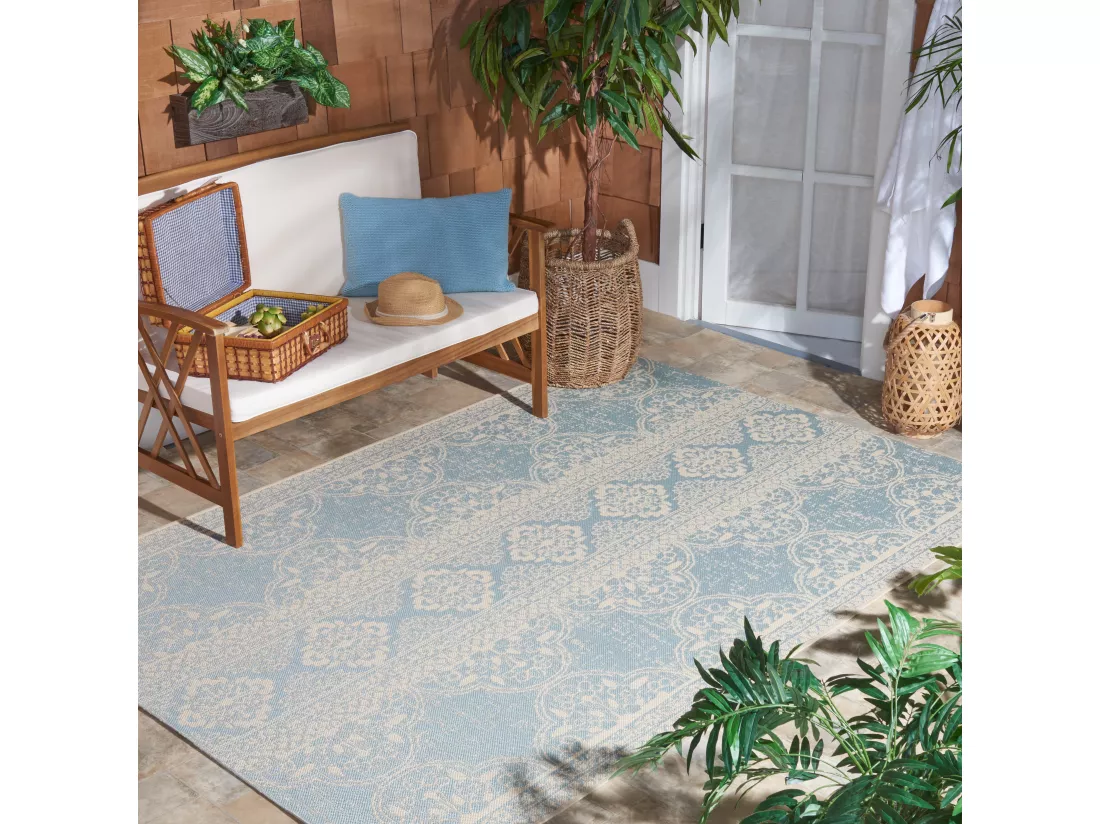 Tapis Cream & Aqua 122 X 183 cm - Borano