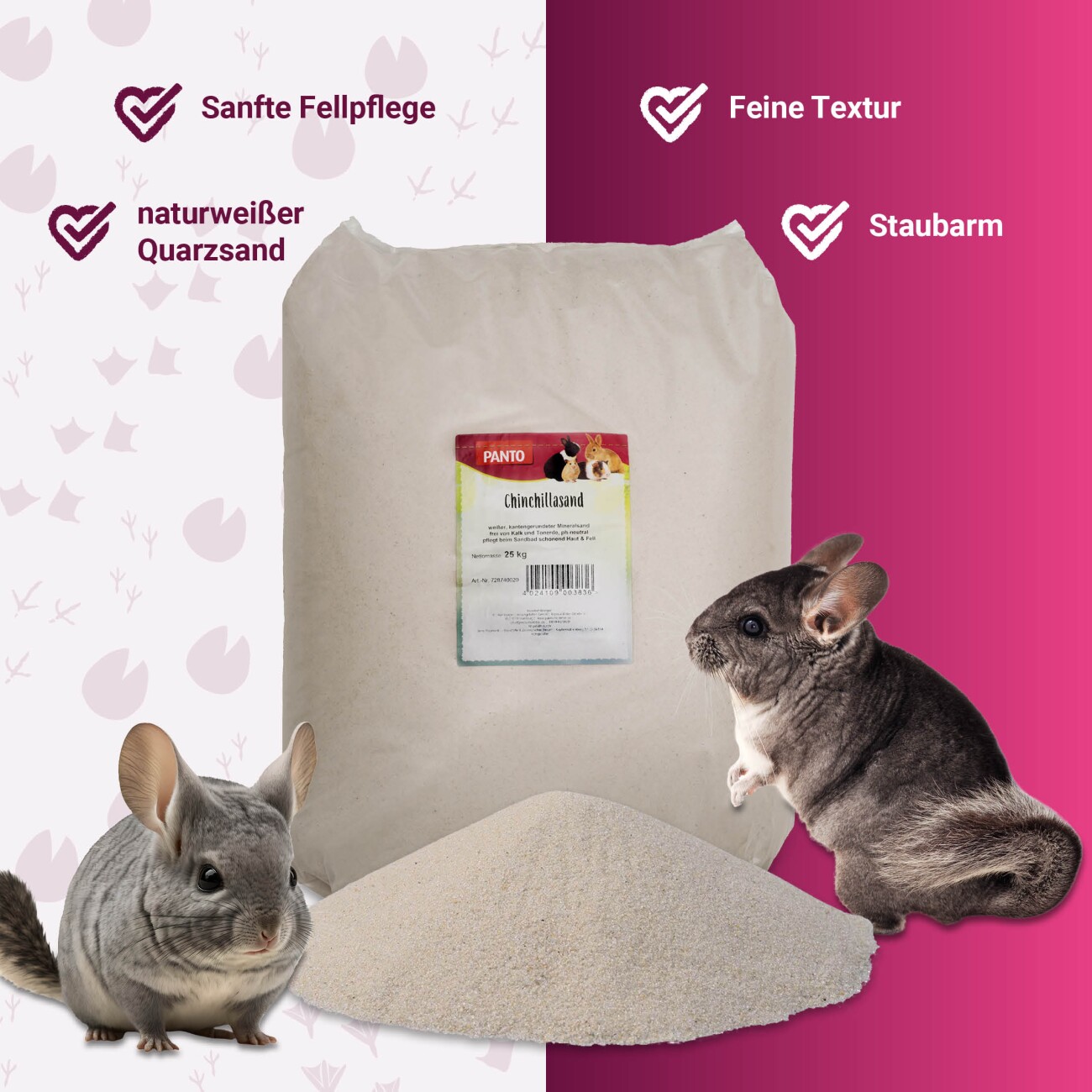 Panto Chinchillasand 25kg