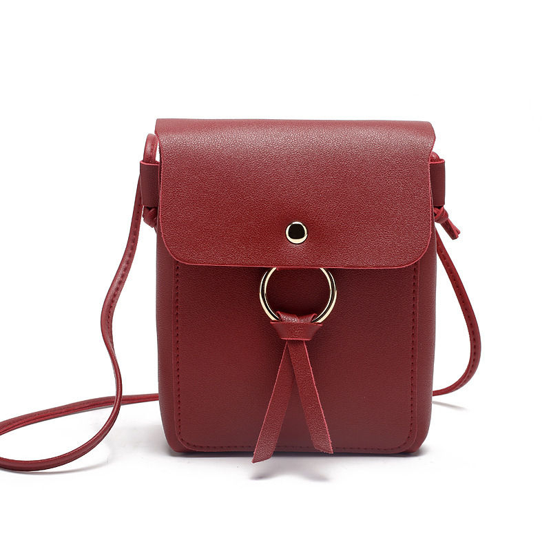 Happo - Crossbody van kunstleer met hoepelaccent
